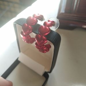 Vtg Avon Heart Hoops
